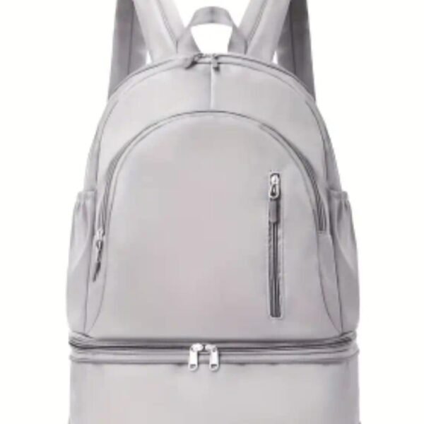 Backpack with Shoe Compartment Grey