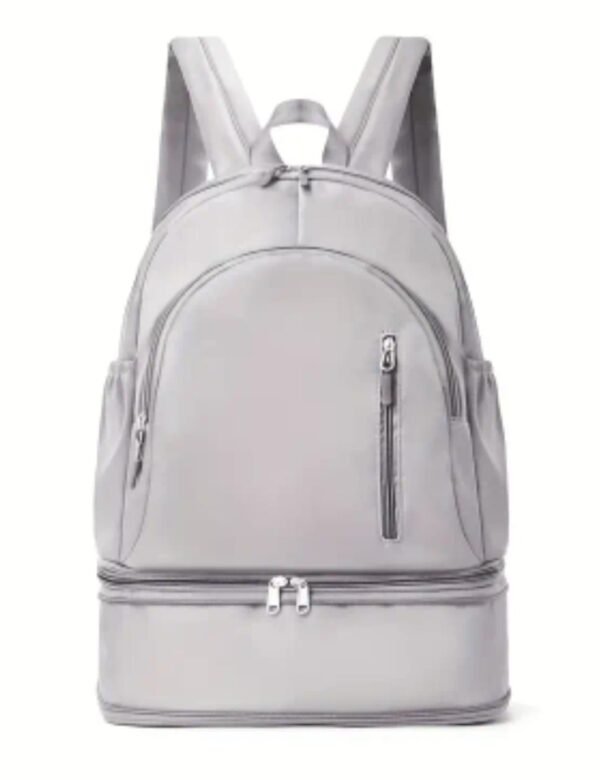 Backpack with Shoe Compartment Grey