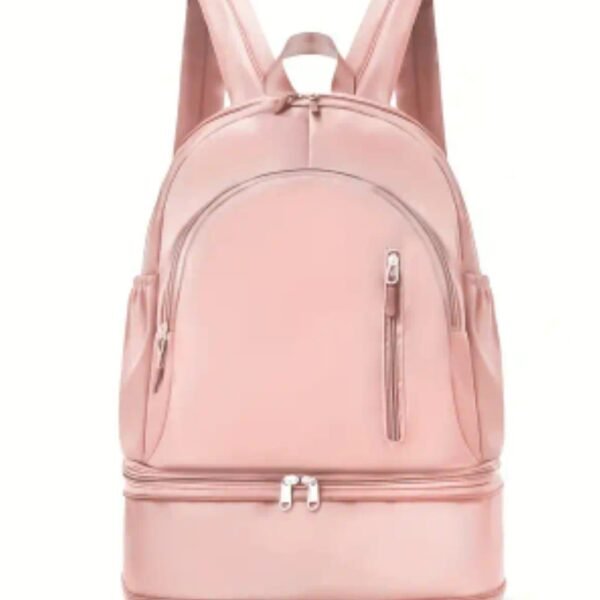 Backpack with Shoe Compartment Pink