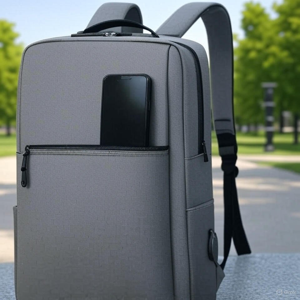 Laptop Backpack Grey