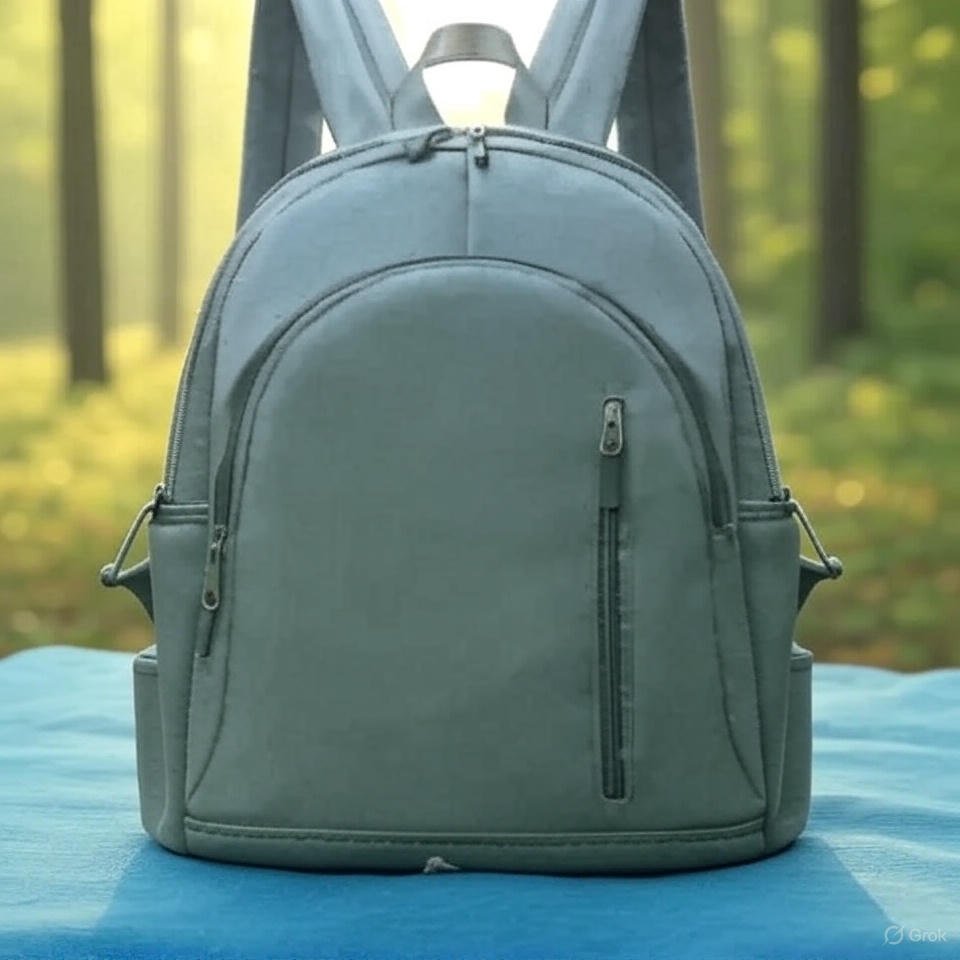 Backpack with Shoe Compartment Green