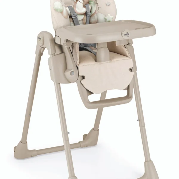 CAM Pappananna Highchair Teddy Bubbles Beige