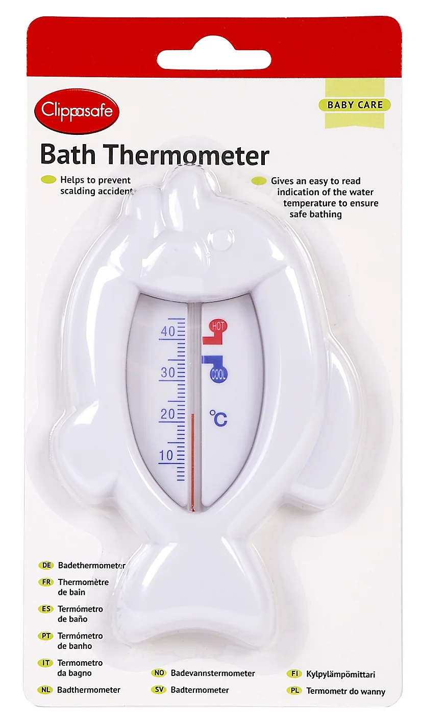 Clippasafe Bath Thermometer- Fish