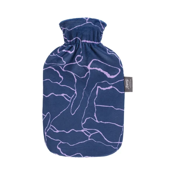 Fashy Hot Water Bottle with Plush Cover 2L