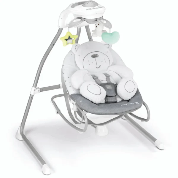 CAM Gironanna Evo 2 in 1 Electrical Swing Grey Teddy