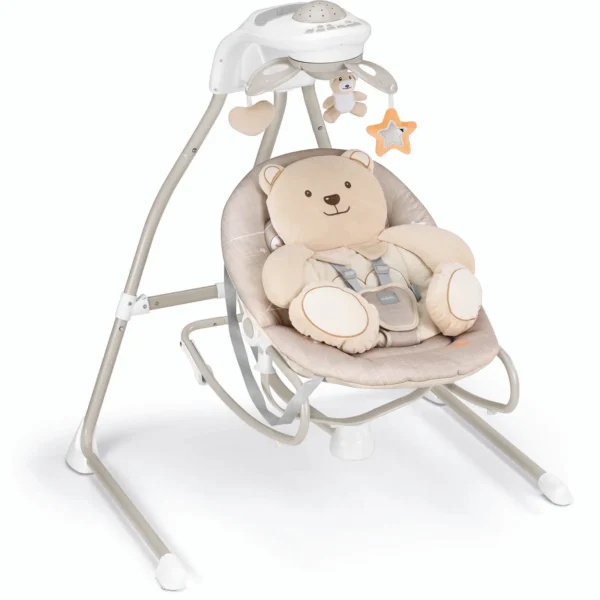 CAM Gironanna Evo 2 in 1 Electrical Swing Teddy Moon Beige