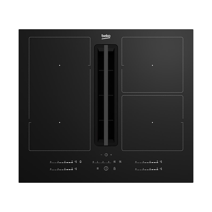 Beko Aspiration Hob Black 60cm Duct Out