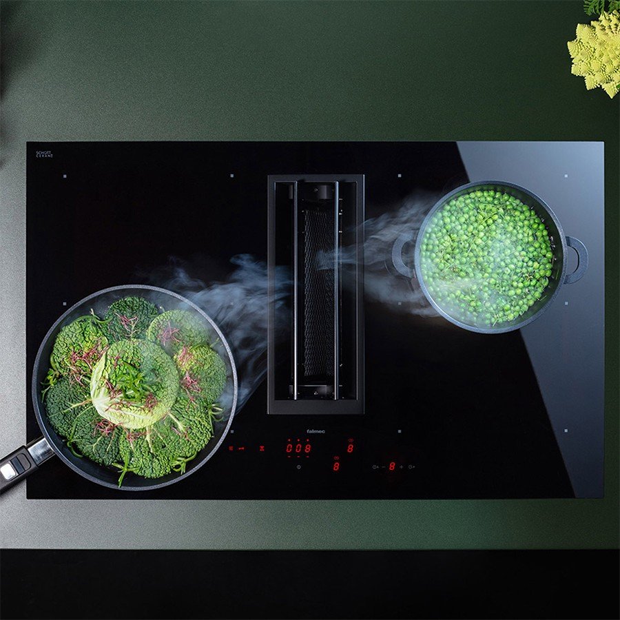Falmec Quantum Pro Aspiration Hob Black