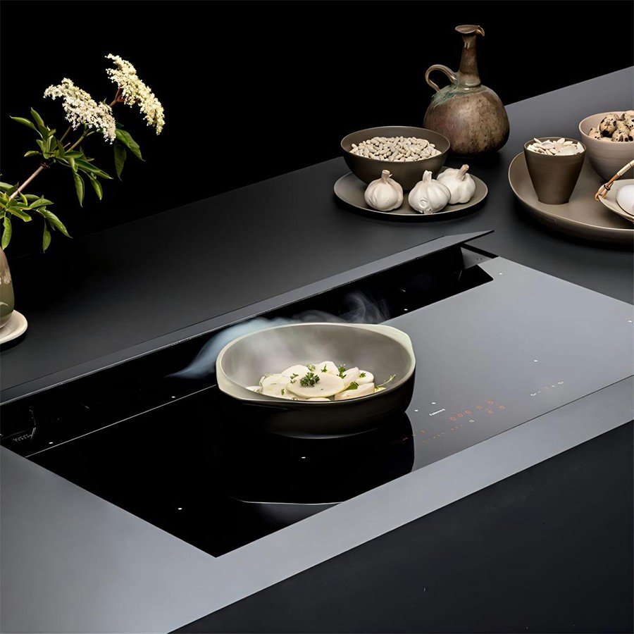 Falmec Aspiration Hob Brera Black 90 cm