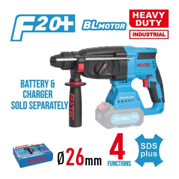 20V Li-ion Brushless Rotary Hammer Bare